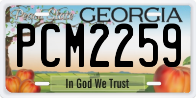 GA license plate PCM2259