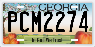 GA license plate PCM2274