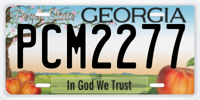 GA license plate PCM2277