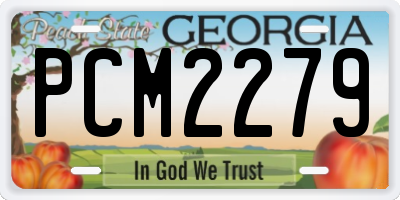 GA license plate PCM2279