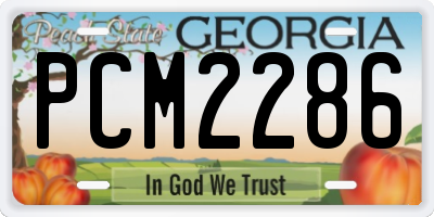 GA license plate PCM2286