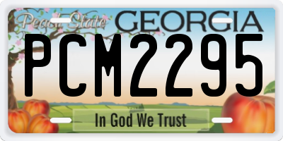 GA license plate PCM2295