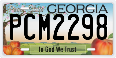 GA license plate PCM2298