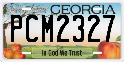 GA license plate PCM2327