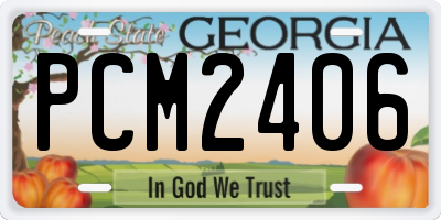 GA license plate PCM2406