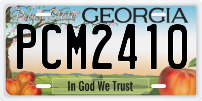 GA license plate PCM2410