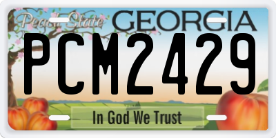 GA license plate PCM2429