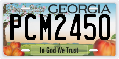 GA license plate PCM2450