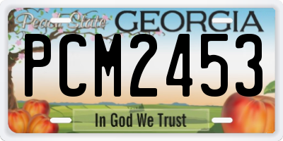 GA license plate PCM2453