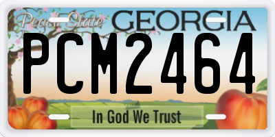 GA license plate PCM2464
