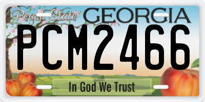 GA license plate PCM2466