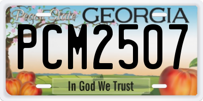 GA license plate PCM2507