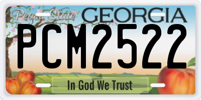GA license plate PCM2522