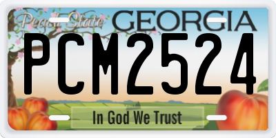 GA license plate PCM2524