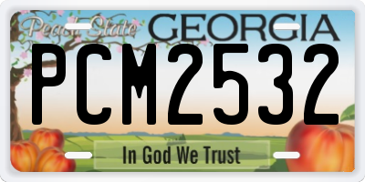 GA license plate PCM2532