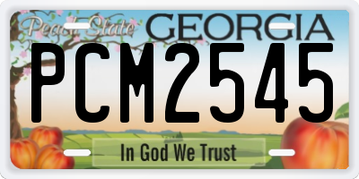 GA license plate PCM2545