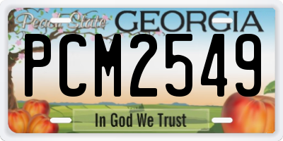 GA license plate PCM2549