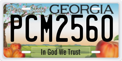 GA license plate PCM2560