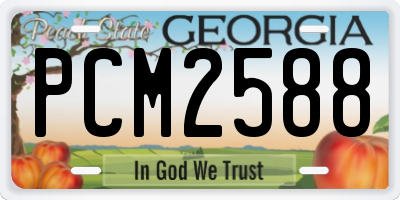 GA license plate PCM2588