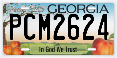 GA license plate PCM2624