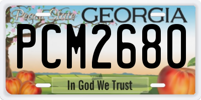 GA license plate PCM2680