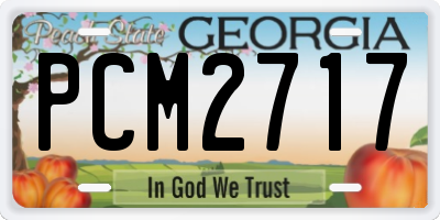 GA license plate PCM2717