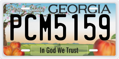 GA license plate PCM5159