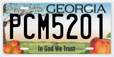 GA license plate PCM5201
