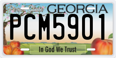 GA license plate PCM5901