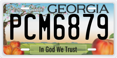 GA license plate PCM6879
