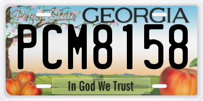 GA license plate PCM8158