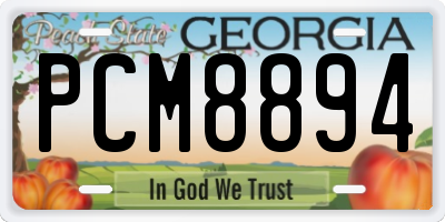 GA license plate PCM8894