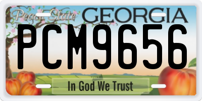GA license plate PCM9656