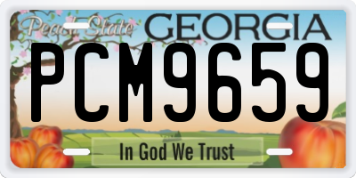GA license plate PCM9659