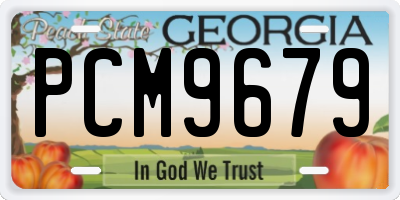 GA license plate PCM9679