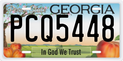 GA license plate PCQ5448