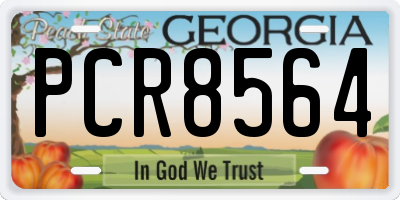 GA license plate PCR8564