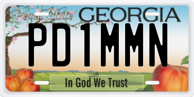 GA license plate PD1MMN