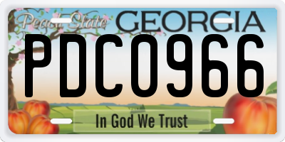 GA: PDC0966 license plate - Rate driver! - rate-driver.com