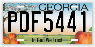 GA license plate PDF5441