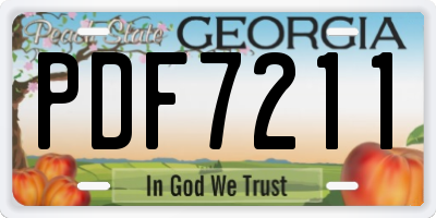 GA license plate PDF7211