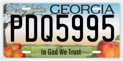 GA license plate PDQ5995
