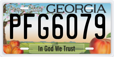 GA license plate PFG6079