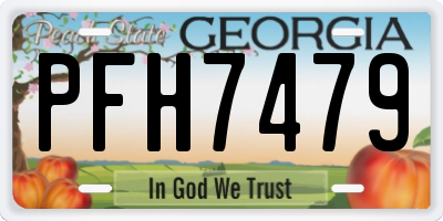 GA license plate PFH7479