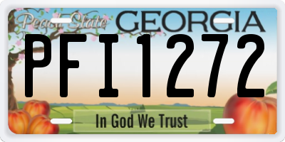 GA license plate PFI1272