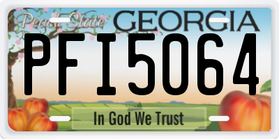 GA license plate PFI5064