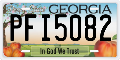 GA license plate PFI5082