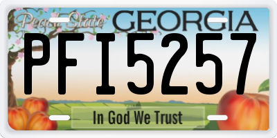 GA license plate PFI5257