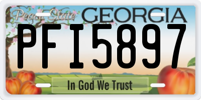 GA license plate PFI5897
