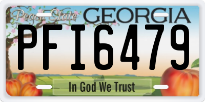 GA license plate PFI6479